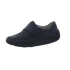 Waldlaufer dynamic Ortho Tritt gördülő talpú tépőzáras cipő Helli bőr/lakkbőr/sztreccs kék