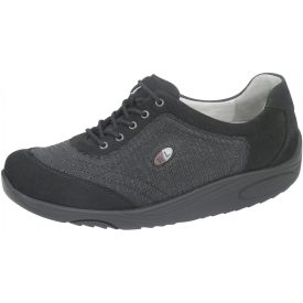 Waldlaufer dynamic fűzős cipő Herina nubuk mintás fekete