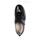 Waldlaufer dynamic gördülő talpú tépőzáras cipő Herina lakkbőr fekete