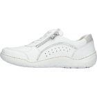 Waldlaufer kényelmi fűzős cipzáras cipő K-Milena Vegán bőr fehér ezüst