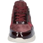 Waldlaufer kényelmi fűzős cipzáras cipő K-Janka lakkbőr/velúr/bőr bordó