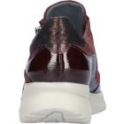 Waldlaufer kényelmi fűzős cipzáras cipő K-Janka lakkbőr/velúr/bőr bordó