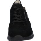 Waldlaufer kényelmi fűzős cipzáras cipő K-Ramona velúr fekete