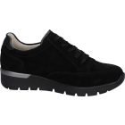 Waldlaufer kényelmi fűzős cipzáras cipő K-Ramona velúr fekete