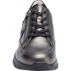 Waldlaufer kényelmi fűzős cipzáras cipő K-Ramona fényes bőr/lakkbőr zöld szürke fekete