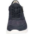 Waldlaufer Ortho Tritt fűzős cipzáras cipő K-Ramona-Soft nubuk/sztreccs sötétkék