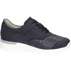 Waldlaufer Ortho Tritt fűzős cipzáras cipő K-Ramona-Soft nubuk/sztreccs sötétkék