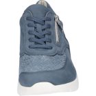 Waldlaufer Ortho Tritt fűzős cipzáras cipő K-Ramona nubuk/sztreccs kék