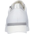 Waldlaufer Ortho Tritt fűzős cipzáras cipő K-Ramona bőr/sztreccs fehér ezüst