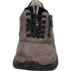 Waldlaufer Ortho Tritt fűzős cipzáras cipő K-Ramona velúr/lakkbőr/sztreccs barna szürke