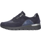 Waldlaufer Ortho Tritt fűzős cipzáras cipő K-Ramona velúr/sztreccs kék