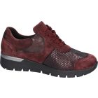 Waldlaufer Ortho Tritt fűzős cipzáras cipő K-Ramona velúr/bőr/sztreccs bordó