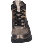 Waldlaufer Ortho Tritt fűzős cipzáras bokacsizma K-Ramona bőr/velúr/sztreccs bronz barna