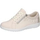 Waldlaufer kényelmi fűzős cipzáras cipő K-Ira szarvasbőr drapp