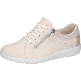   Waldlaufer kényelmi fűzős cipzáras cipő K-Ira szarvasbőr drapp