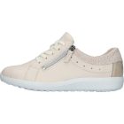 Waldlaufer kényelmi fűzős cipzáras cipő K-Ira szarvasbőr drapp