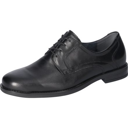 Waldlaufer kényelmi fűzős cipő Kuno bőr fekete
