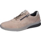 Waldlaufer kényelmi fűzős cipzáras cipő K-Fabian bőr drapp