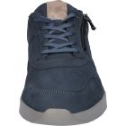 Waldlaufer kényelmi fűzős cipzáras cipő K-Fabian nubuk kék drapp