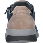 Waldlaufer kényelmi fűzős cipzáras cipő K-Fabian nubuk kék drapp