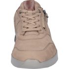 Waldlaufer kényelmi fűzős cipzáras cipő K-Fabian nubuk/bőr bézs barna