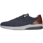 Waldlaufer kényelmi fűzős cipzáras cipő K-Fabian nubuk/bőr kék barna