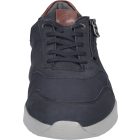 Waldlaufer kényelmi fűzős cipzáras cipő K-Fabian nubuk/bőr kék barna