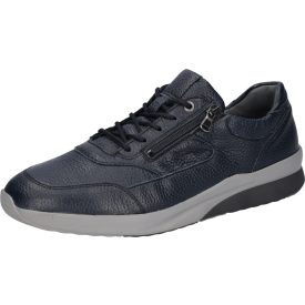   Waldlaufer kényelmi fűzős cipzáras cipő K-Fabian szarvasbőr kék