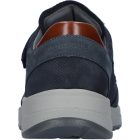 Waldlaufer kényelmi tépőzáras cipő K-John nubuk/bőr kék barna