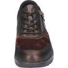 Waldlaufer kényelmi fűzős cipzáras cipő K-Funky nubuk/velúr/lakkbőr barna