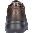 Waldlaufer kényelmi fűzős cipzáras cipő K-Funky nubuk/velúr/lakkbőr barna