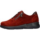 Waldlaufer kényelmi fűzős cipzáras cipő K-Funky velúr barna