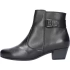 Waldlaufer kényelmi cipzáras bokacsizma Käthe bőr fekete