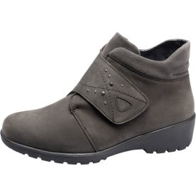   Waldlaufer kényelmi tépőzáras bokacsizma Kamela nubuk/velúr szürke