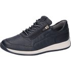 Waldlaufer kényelmi fűzős cipzáras cipő K-Kilian szarvasbőr kék