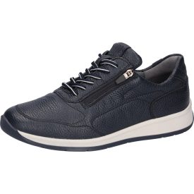   Waldlaufer kényelmi fűzős cipzáras cipő K-Kilian szarvasbőr kék