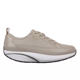 MBT fűzős cipő Hara W bőr szürke/drapp