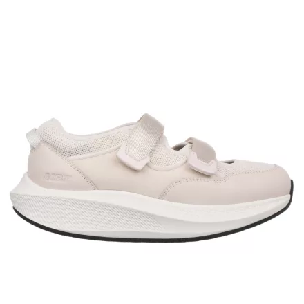 MBT tépőzáras cipő Stella W bőr/textil bézs