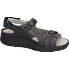 Waldlaufer dynamic gördülő talpú tépőzáras szandál H-Yvonne bőr fekete