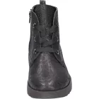 Waldlaufer kényelmi fűzős cipzáras bokacsizma H-Florenz nubuk fekete