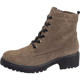   Waldlaufer kényelmi fűzős cipzáras bokacsizma H-Luise velúr barna