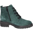 Waldlaufer kényelmi fűzős cipzáras bokacsizma H-Luise velúr sötétzöld
