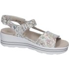 Waldlaufer kényelmi tépőzáras szandál H-Michelle bőr mintás