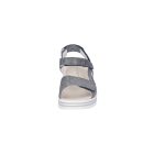 Waldlaufer kényelmi tépőzáras szandál H-Michelle nubuk mintás kék