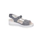 Waldlaufer kényelmi tépőzáras szandál H-Michelle nubuk mintás kék