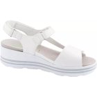 Waldlaufer kényelmi tépőzáras szandál H-Michelle bőr fehér