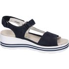 Waldlaufer kényelmi tépőzáras szandál H-Michelle nubuk kék