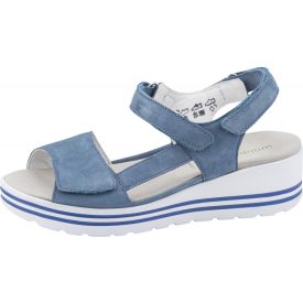   Waldlaufer kényelmi tépőzáras szandál H-Michelle nubuk kék