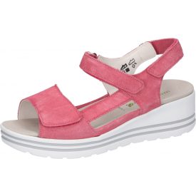   Waldlaufer kényelmi tépőzáras szandál H-Michelle velúr piros