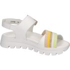 Waldlaufer kényelmi tépőzáras szandál H-Nele Vega fehér